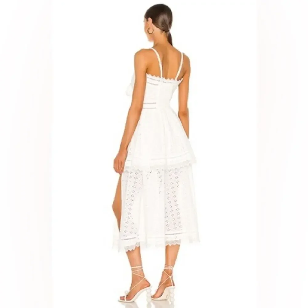 V. Chapman Panna Cotta Maxi Dress in White - Picture 4 of 7